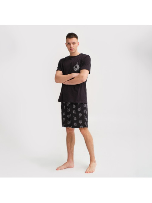 Пижама мужская KAFTAN F*ck you, размер 56, чёрная