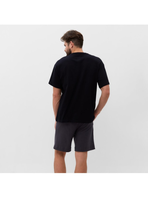 Пижама мужская KAFTAN Not found, размер 56, серая, чёрная