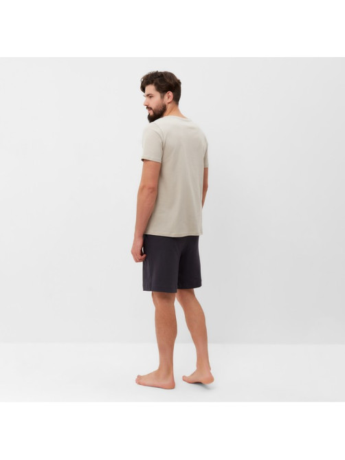 Пижама мужская (футболка, шорты) KAFTAN i`m lazy, размер 54, серая