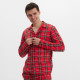 Пижама мужская (рубашка, брюки) KAFTAN «Клетка», размер 54