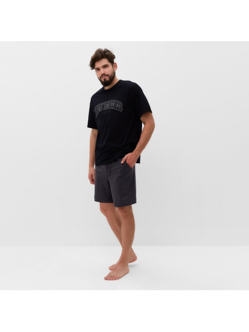 Пижама мужская KAFTAN Not found, размер 54, серая, чёрная