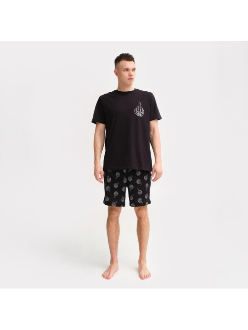 Пижама мужская KAFTAN F*ck you, размер 56, чёрная