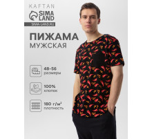 Пижама мужская KAFTAN «Перец», размер 52