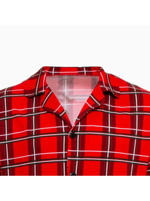 Пижама мужская (рубашка, брюки) KAFTAN «Клетка», размер 50