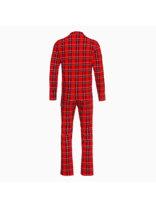 Пижама мужская (рубашка, брюки) KAFTAN «Клетка», размер 54