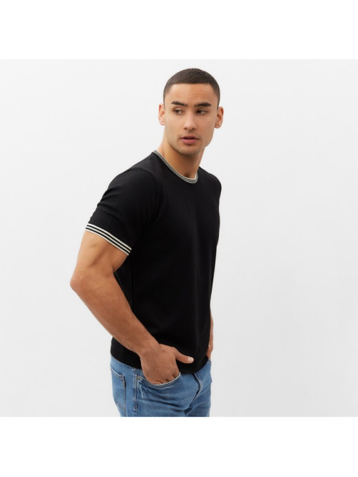 Джемпер мужской MINAKU: Knitwear collection, размер 44, чёрный