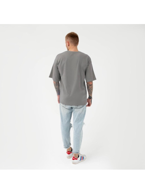 Футболка KAFTAN «пздц», размер 46, серый