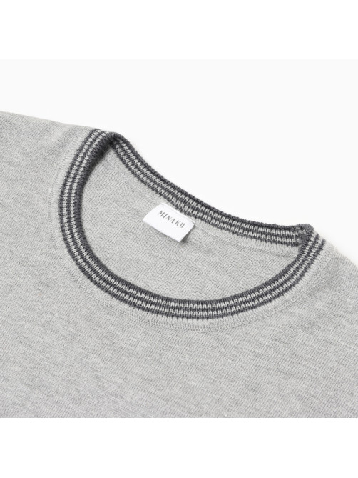 Джемпер мужской MINAKU: Knitwear collection, размер 44, цвет серый меланж