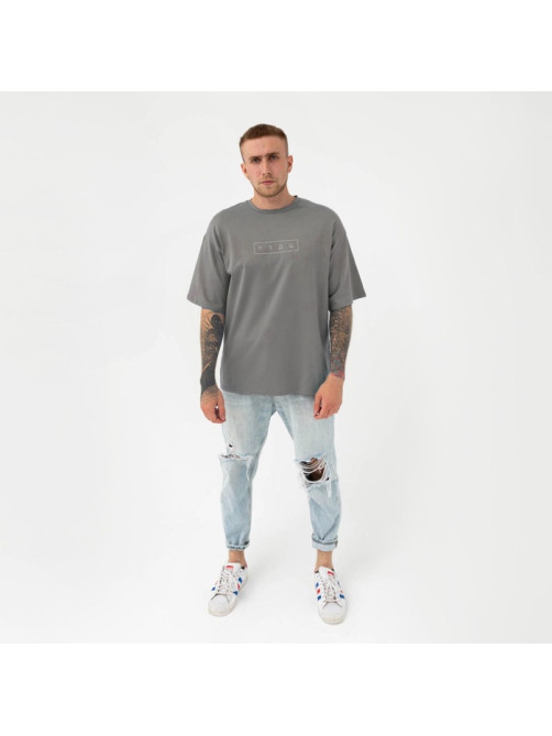 Футболка KAFTAN «пздц», размер 48, серый