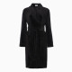 Халат домашний женский KAFTAN «Бархат», размер 48, чёрный