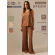 Брюки домашние женские SL HOME Soft Home, размер 44 (M), цвет кофейный
