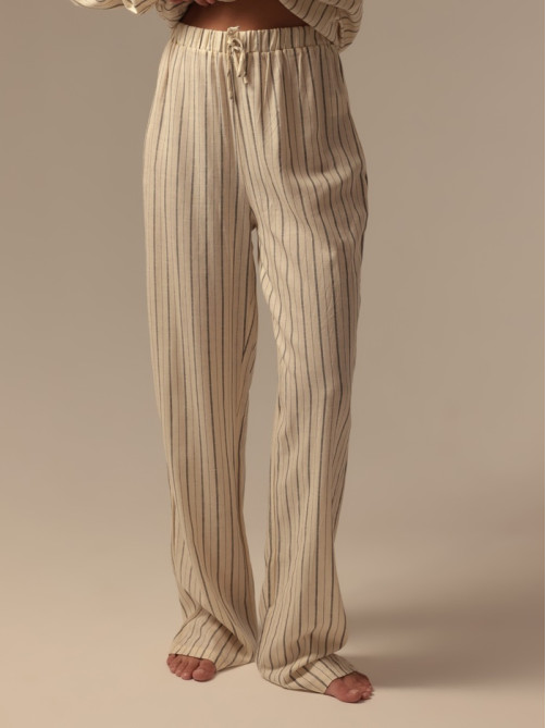 Брюки домашние женские SL HOME Linen, размер 44 (M)