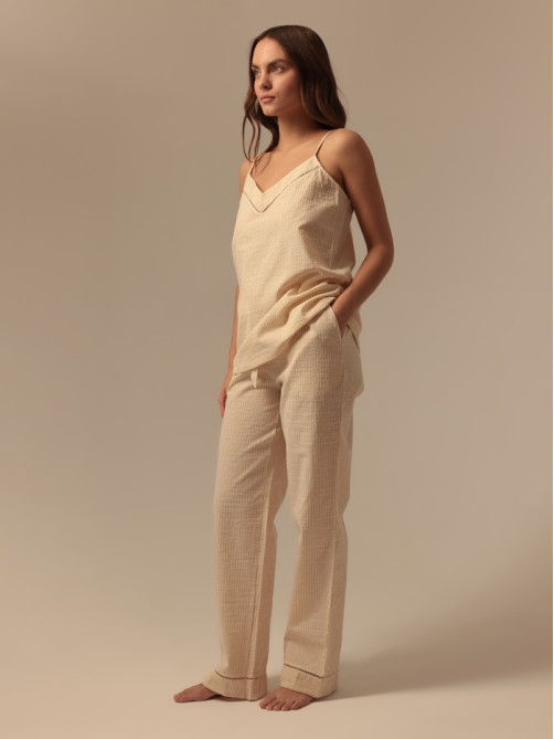 Брюки домашние женские SL HOME Linen, размер 46 (L)