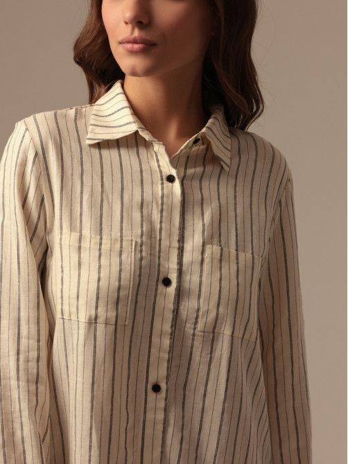 Сорочка ночная женская SL HOME Linen, размер 44 (M)