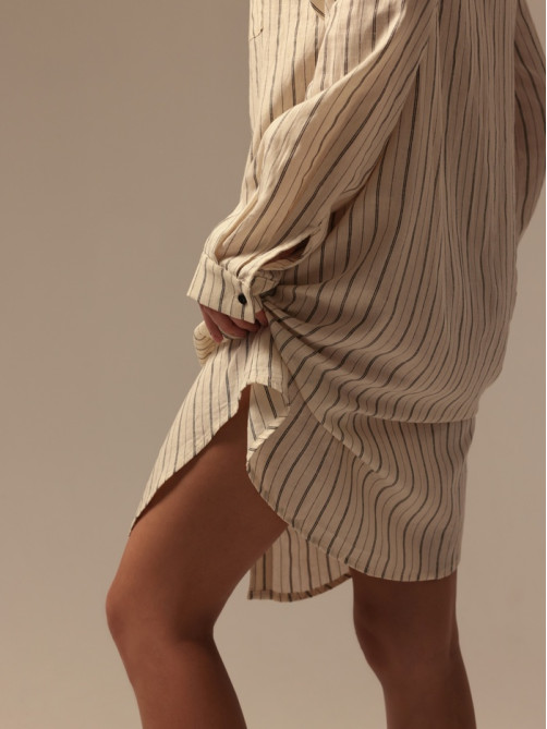 Сорочка ночная женская SL HOME Linen, размер 44 (M)