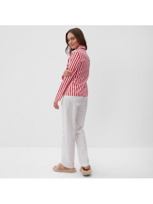 Пижама женская (рубашка, брюки) KAFTAN «Полоса», размер 40-42