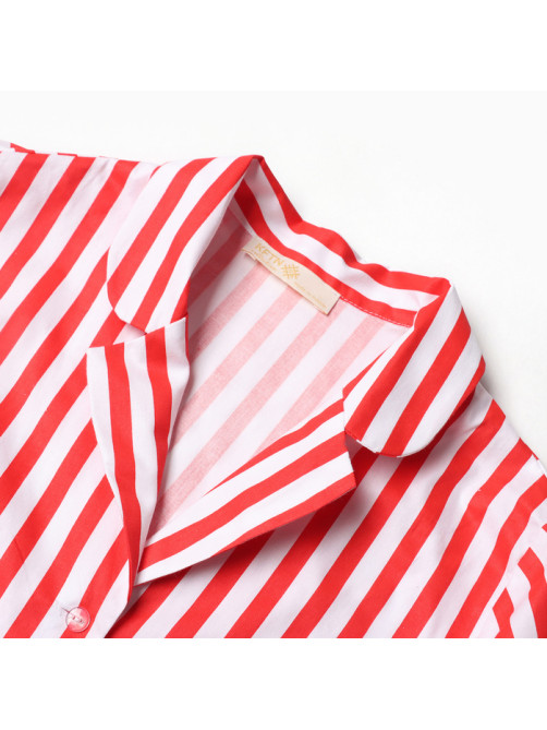 Пижама женская (рубашка, брюки) KAFTAN «Полоса», размер 40-42