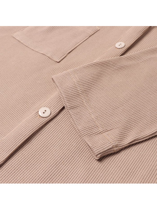 Пижама женская (рубашка, шорты) KAFTAN Basic line, размер 48, цвет кофейный