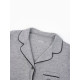 Пижама женская (рубашка, брюки) KAFTAN Sweat home, размер 40-42, серая