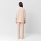 Пижама женская (рубашка, брюки) KAFTAN Basic, размер 52-54, молочная