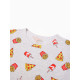 Пижама женская (футболка, шорты) KAFTAN Pizza, размер 44-46, серая