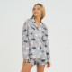Пижама (рубашка, шорты) женская KAFTAN «Елки», размер 48-50
