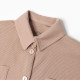 Пижама женская (рубашка, шорты) KAFTAN Basic line, размер 46, цвет кофейный