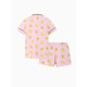 Пижама женская (рубашка, шорты) KAFTAN Avocado, размер 40-42, розовая