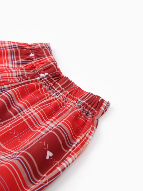 Пижама женская (рубашка, брюки) KAFTAN Red, размер 48-50