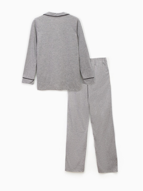 Пижама женская (рубашка, брюки) KAFTAN Sweat home, размер 40-42, серая
