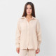 Пижама женская (рубашка, брюки) KAFTAN Basic, размер 52-54, молочная