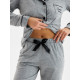Пижама женская (рубашка, брюки) KAFTAN Sweat home, размер 40-42, серая