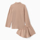 Пижама женская (рубашка, шорты) KAFTAN Basic line, размер 48, цвет кофейный