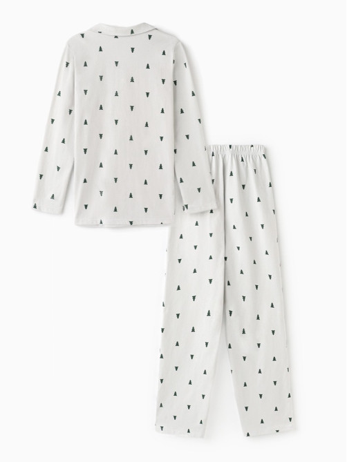 Пижама новогодняя женская (футболка, брюки) KAFTAN «Елки», размер 40-42