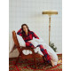 Пижама новогодняя женская (рубашка, брюки) KAFTAN Christmas, размер 52-54