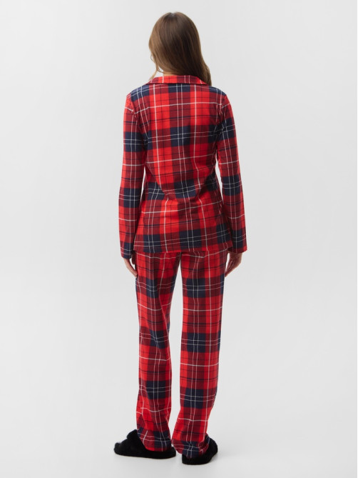 Пижама новогодняя женская (рубашка, брюки) KAFTAN Christmas, размер 48-50