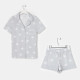 Пижама женская (рубашка, шорты) KAFTAN Star, размер 48-50