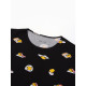 Пижама женская (футболка, шорты) KAFTAN Egg, размер 48-50, чёрная