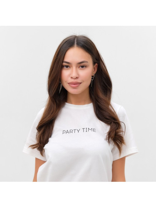 Пижама женская (футболка, шорты) KAFTAN Party time, размер 40-42