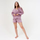 Пижама женская (рубашка, шорты) KAFTAN, сиреневая, размер 44-46