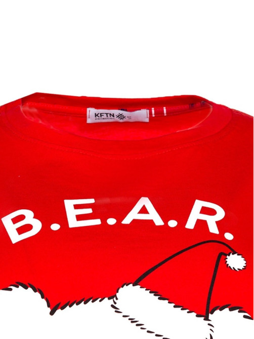 Пижама новогодняя женская (футболка, брюки) KAFTAN Bear, размер 40-42