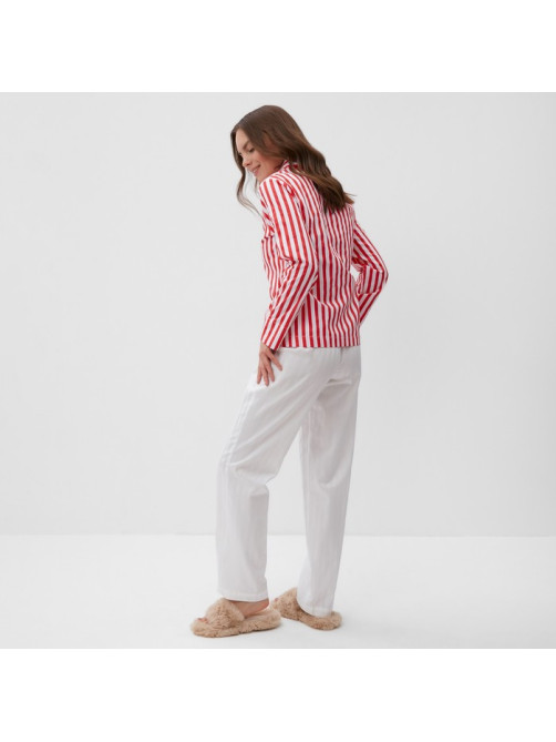 Пижама женская (рубашка, брюки) KAFTAN «Полоса», размер 40-42