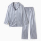 Пижама женская (рубашка, брюки) KAFTAN «Полоска», серо-голубая, размер 44-46