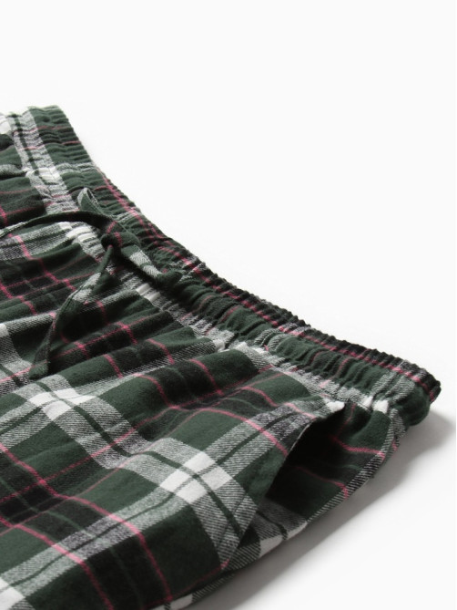 Пижама женская (рубашка, шорты) KAFTAN, размер 40-42, зелёная