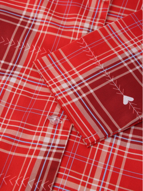 Пижама женская (рубашка, брюки) KAFTAN Red, размер 40-42