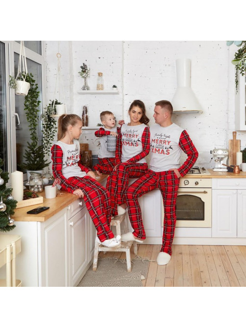 Пижама новогодняя женская (лонгслив, брюки) KAFTAN X-mas, размер 52-54