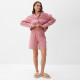 Пижама женская (рубашка, шорты) KAFTAN Basic, размер 48-50, розовая