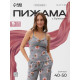 Пижама женская (майка, брюки) KAFTAN «Цветы», размер 40-42, серая