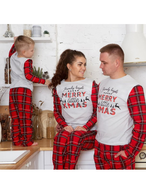 Пижама новогодняя женская (лонгслив, брюки) KAFTAN X-mas, размер 52-54