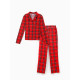 Пижама новогодняя женская (рубашка, брюки) KAFTAN «Клетка», размер 44-46